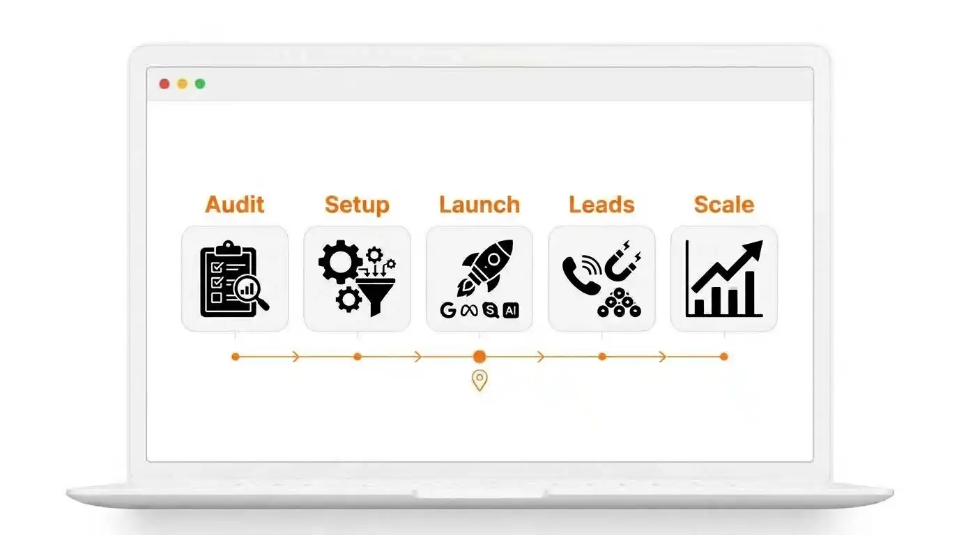 Leads for Tradesmen • #1 Lead Generation Agency for Tradesmen • Sorted ROI 34 Marketing agency Sorted ROI's image of the service page about Leads for Tradesmen showing full process of running the services of Lead Generation for Tradesmen on sortedroi.com website